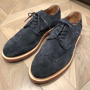 J Crew “Kenton” suede wingtip shoes